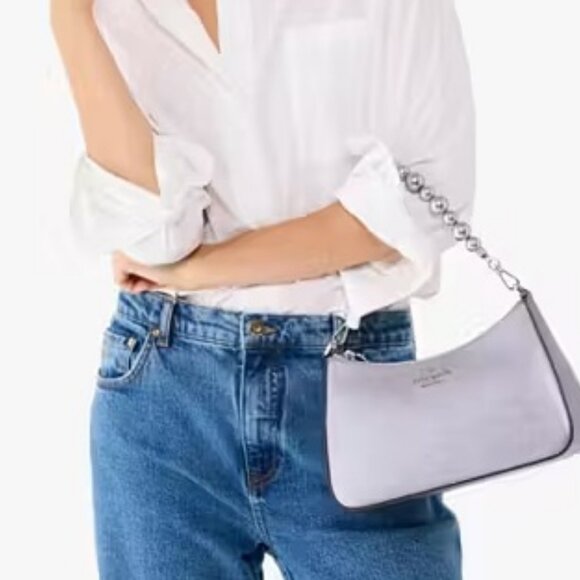 Kate Spade Madison Faux Pearl Md Cnvrtbl Crssbdy Bag in Candied Flower LILAC NWT - Picture 6 of 8